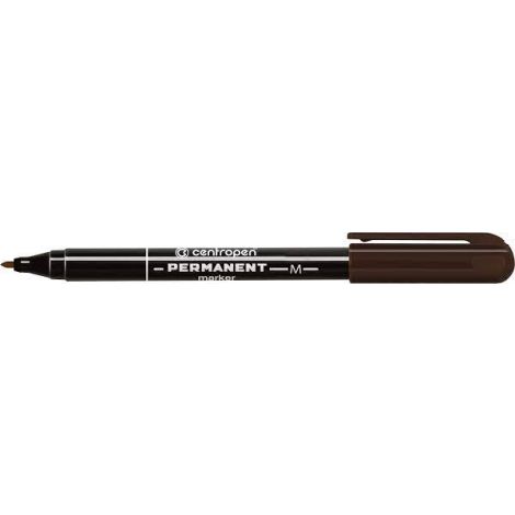 Marker permanentny Centropen okrągły 1.0mm, Brązowy